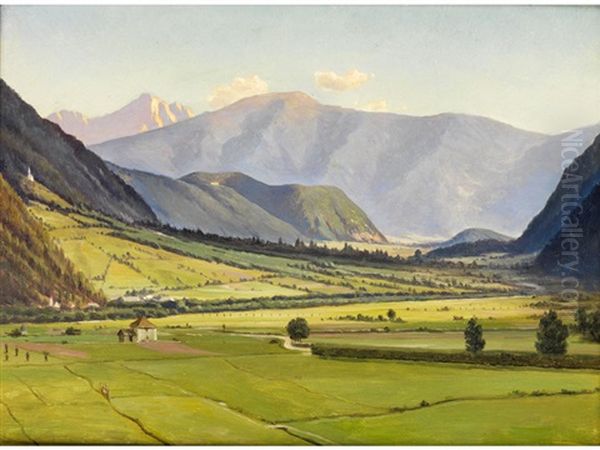 Taufers Oil Painting by Joseph Langl