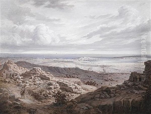 A View Of Syracuse Oil Painting by Joseph Langl