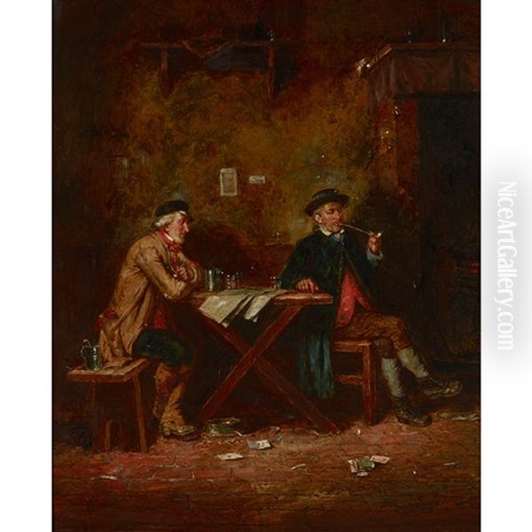 The Politicians Oil Painting by Mark William Langlois