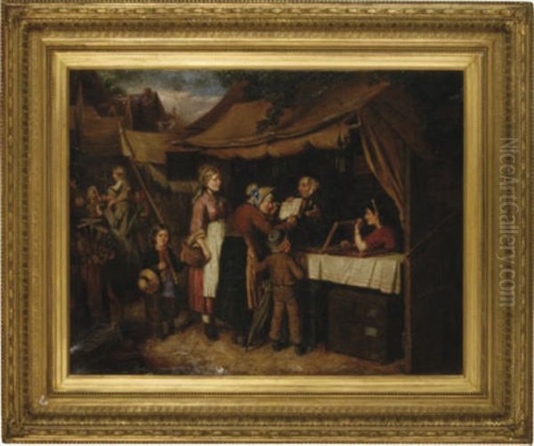 The Spectacles Tradesman Oil Painting by Mark William Langlois