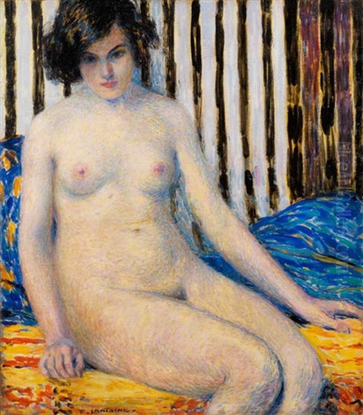 Sitzender Madchenakt Oil Painting by Fernand Lantoine