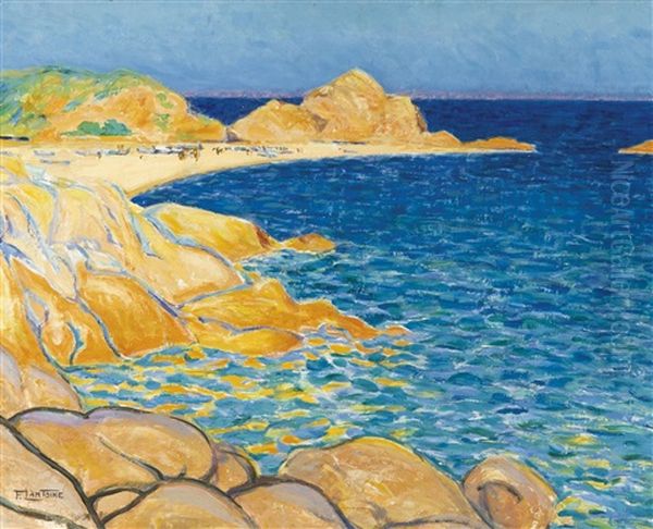 Vue Mediterraneenne Oil Painting by Fernand Lantoine