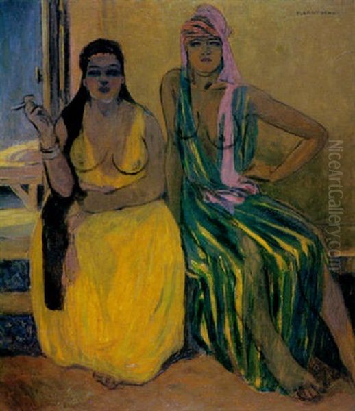 Femmes Mauresques Oil Painting by Fernand Lantoine