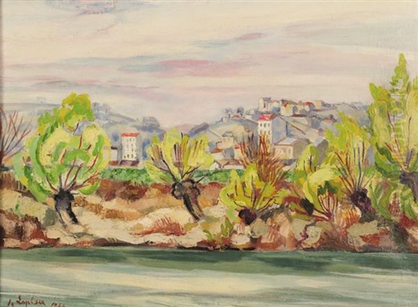 Environs De Lyon Oil Painting by Jacques Laplace