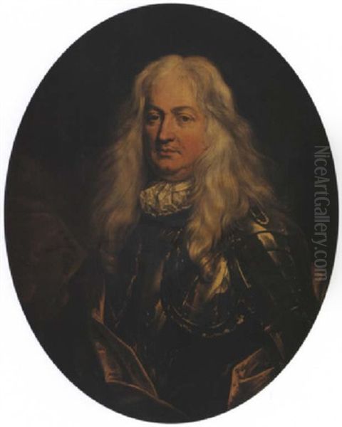 Portrait De Bardo Di Bardi, Comte De Magalotti Oil Painting by Nicolas de Largilliere