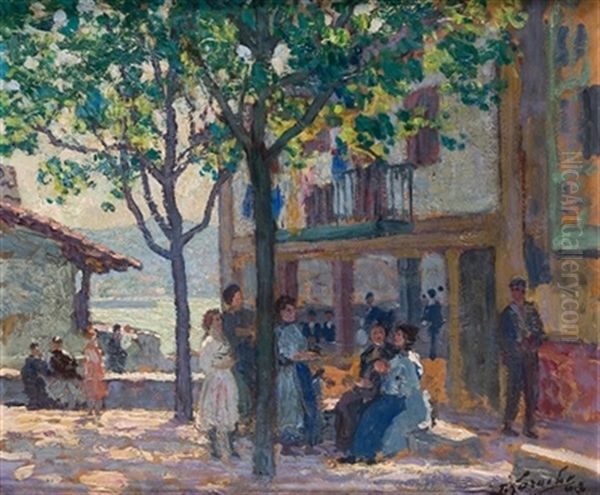 Algorta Oil Painting by Fernando Laroche