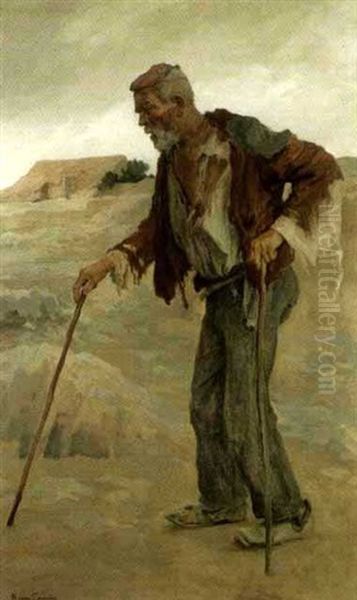 Mann Aus Tisno Oil Painting by Hans Larwin