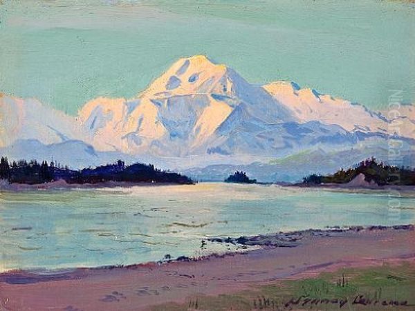 Mt. Mckinley Oil Painting by Sydney Mortimer Laurence