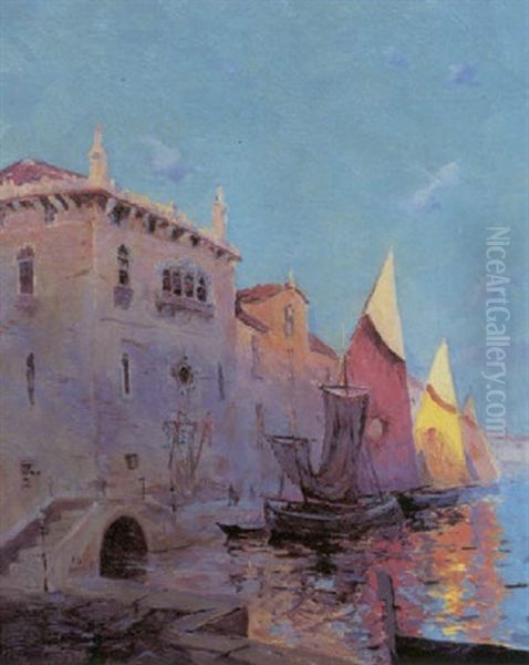 Venetian Afternoon Oil Painting by Sydney Mortimer Laurence