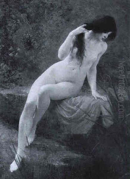 Baigneuse Oil Painting by Jules (Joseph Augustin) Laurens