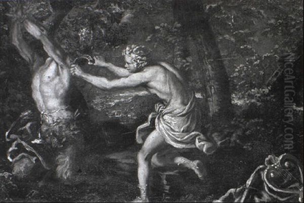 Apollo Flaying Marsyas Oil Painting by Filippo Lauri