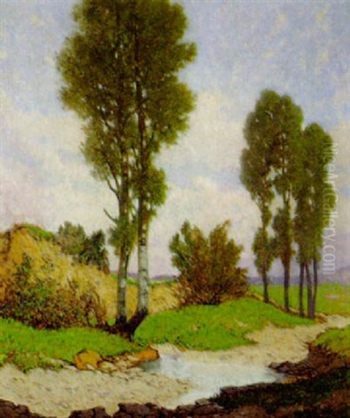 Arkadische Landschaft Oil Painting by Gustav Wilhelm Lautenschlaeger