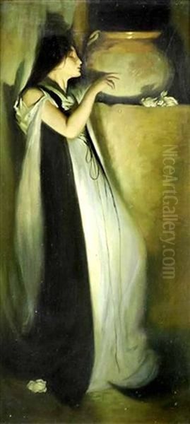 The White Rose Oil Painting by John Lavery