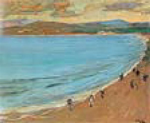 The Beach, Evening, Tangier Oil Painting by John Lavery