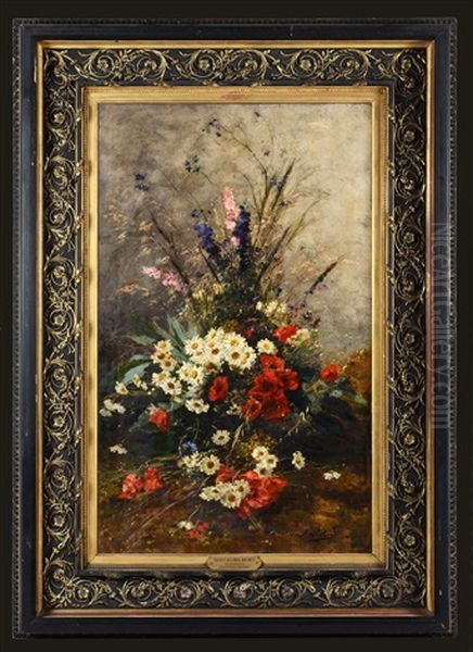 Bouquet De Fleurs Oil Painting by Victor Leclaire