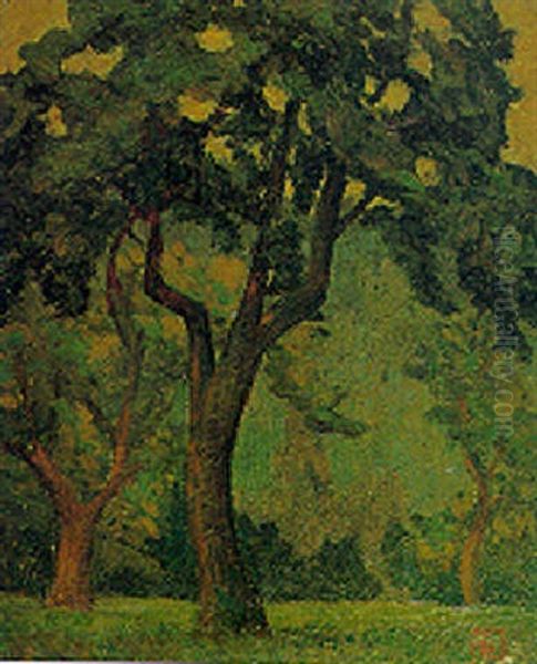 Fin Du Jour Par Temps Gris Oil Painting by Lucien Leclercq