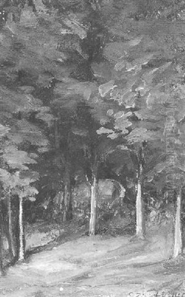 Sous-bois Oil Painting by Ozias Leduc