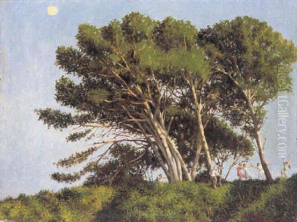 Arbres De La Cote D'azur Oil Painting by Joseph (Jef) Leempoels