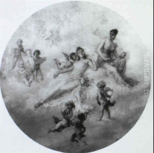 Traumereien Oil Painting by Franz Lefler