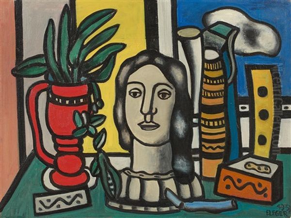 La Ferme Oil Painting by Fernand Leger