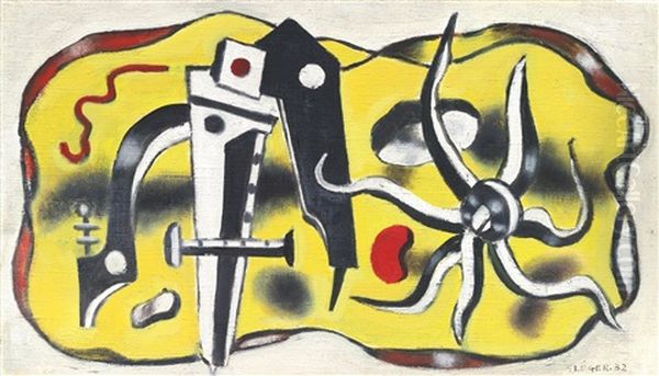 La Ferme Oil Painting by Fernand Leger