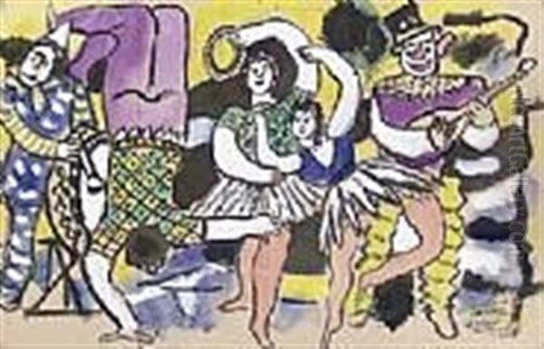 La Ferme Oil Painting by Fernand Leger