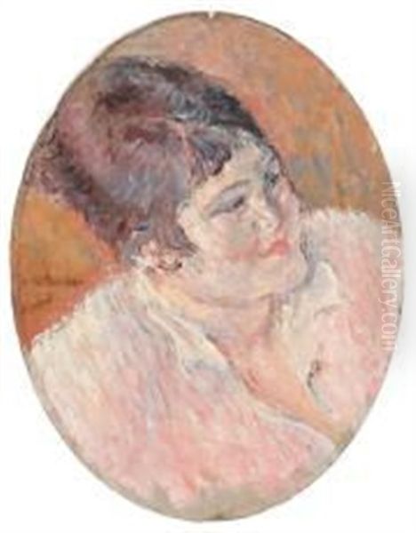 Portrait De Femme Oil Painting by Louis Auguste Mathieu Legrand