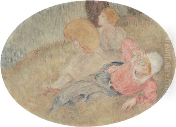 Le Repos Champetre Oil Painting by Louis Auguste Mathieu Legrand