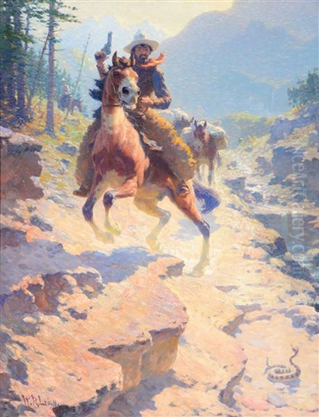 The Right Of Way Oil Painting by William Robinson Leigh