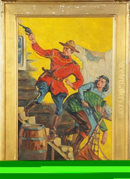 Illustration Oil Painting by William Robinson Leigh