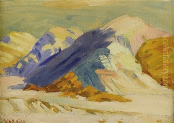 Badlands Oil Painting by William Robinson Leigh