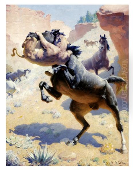 The Killer Oil Painting by William Robinson Leigh