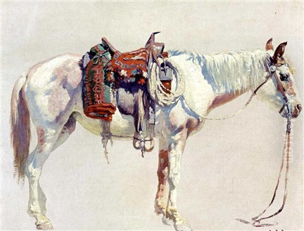 Study Of A Horse Oil Painting by William Robinson Leigh