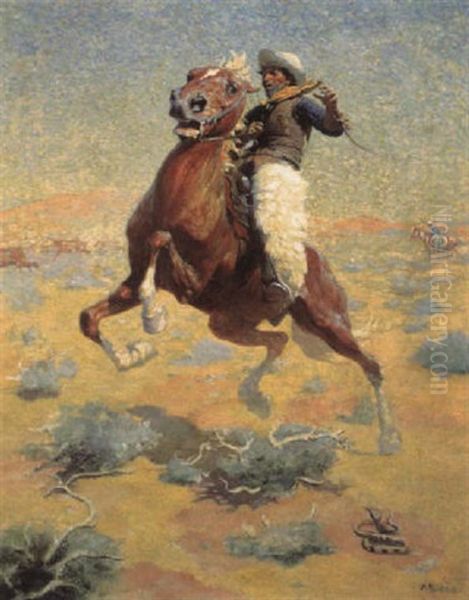 The Right Of Way Oil Painting by William Robinson Leigh