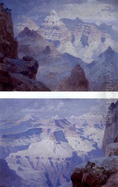 Views Of Grand Canyon Oil Painting by William Robinson Leigh