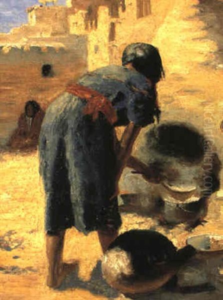 Morning Meal Hopi Oil Painting by William Robinson Leigh