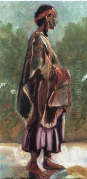 African Woman Oil Painting by William Robinson Leigh
