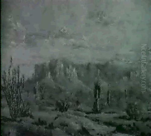 Desert Landscape Oil Painting by William Robinson Leigh