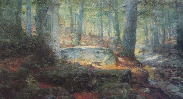 West Virginia Forest Oil Painting by William Robinson Leigh