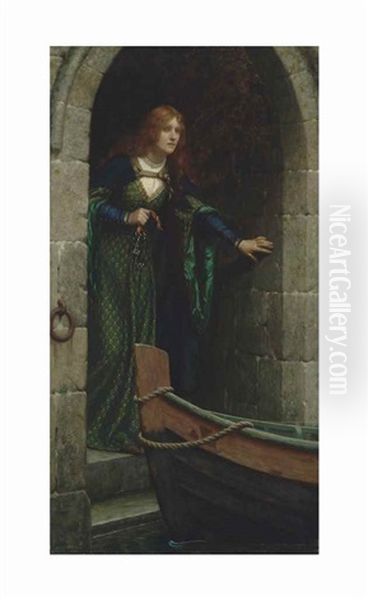 The Keys Oil Painting by Edmund Blair Blair Leighton