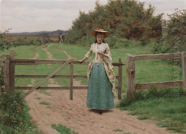 The Lost Fob Oil Painting by Edmund Blair Leighton