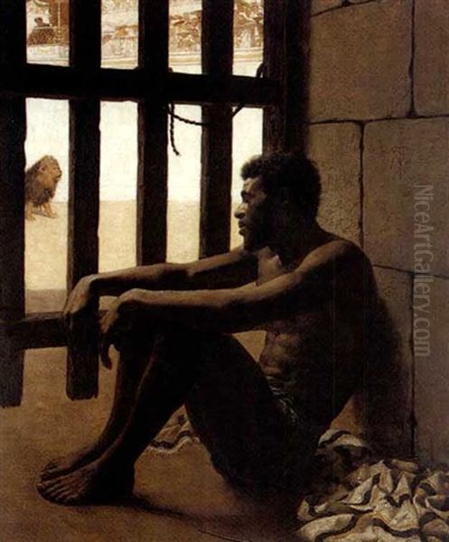 A Christian Slave Oil Painting by Edmund Blair Leighton