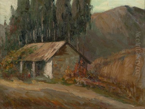 The Old Adobe Oil Painting by Kathryn Woodman Leighton