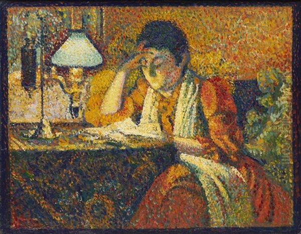 La Liseuse Oil Painting by Georges Lemmen