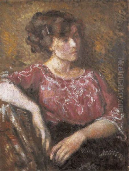 La Dame Pensive Oil Painting by Georges Lemmen