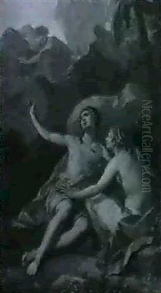 Acis And Galatea Oil Painting by Francois Lemoyne