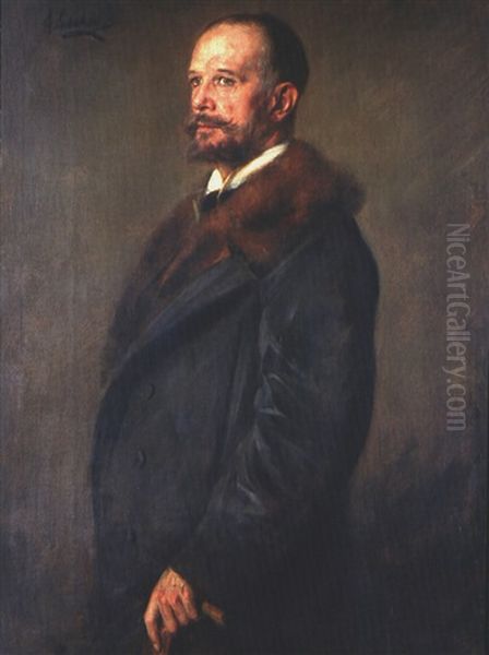 Portrait Des Herrn C. Schmidt Oil Painting by Lenbach Franz Von