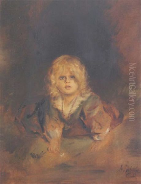Marion Lenbach Oil Painting by Lenbach Franz Von
