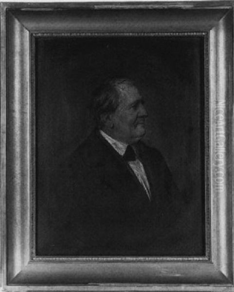 Franz Lachner Oil Painting by Franz Seraph von Lenbach