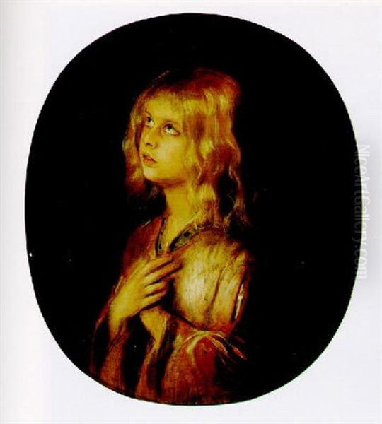 Marion Von Lenbach Oil Painting by Franz Seraph von Lenbach